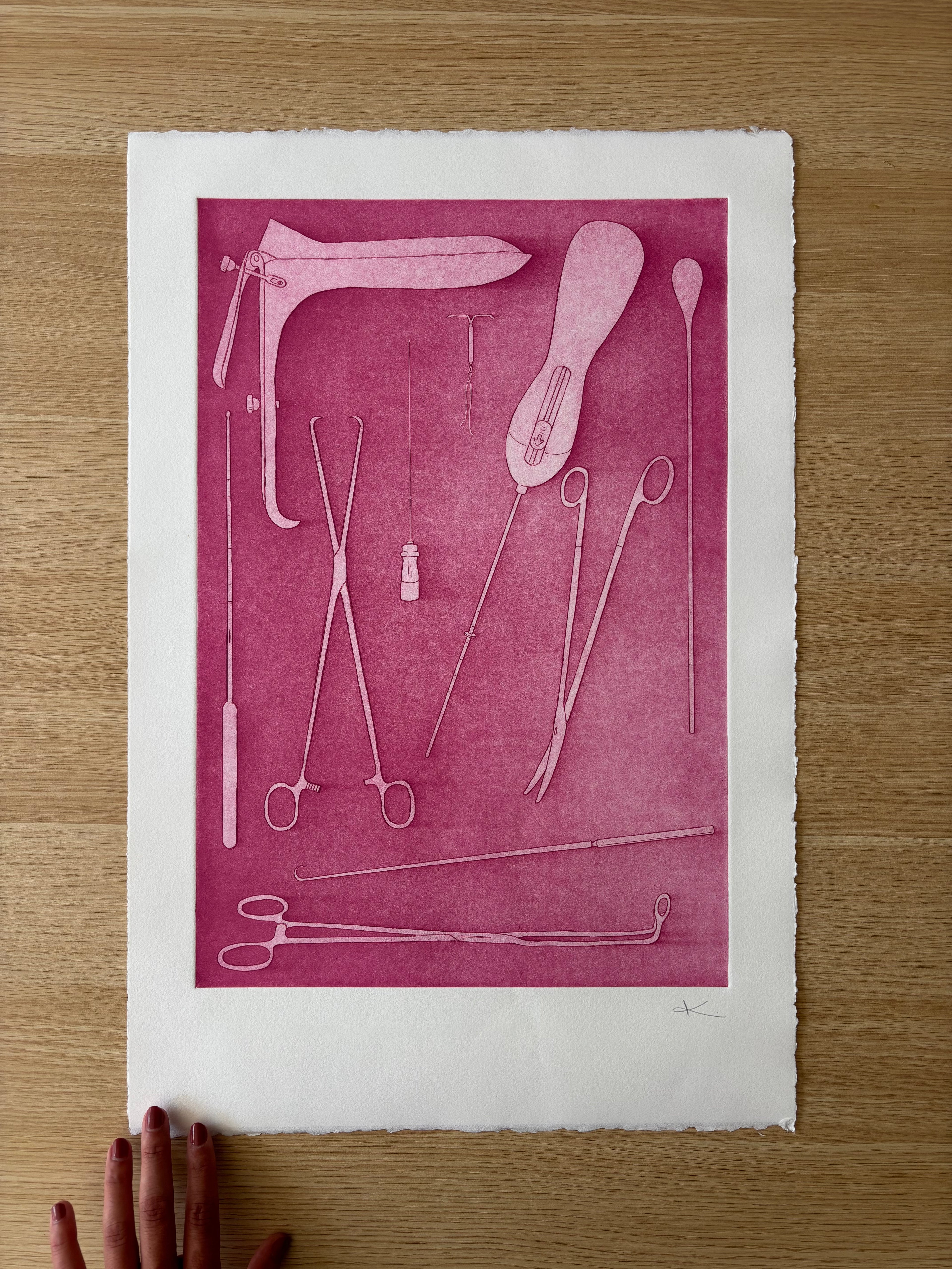 Just Take Ibuprofen — Etching | Hot Pink