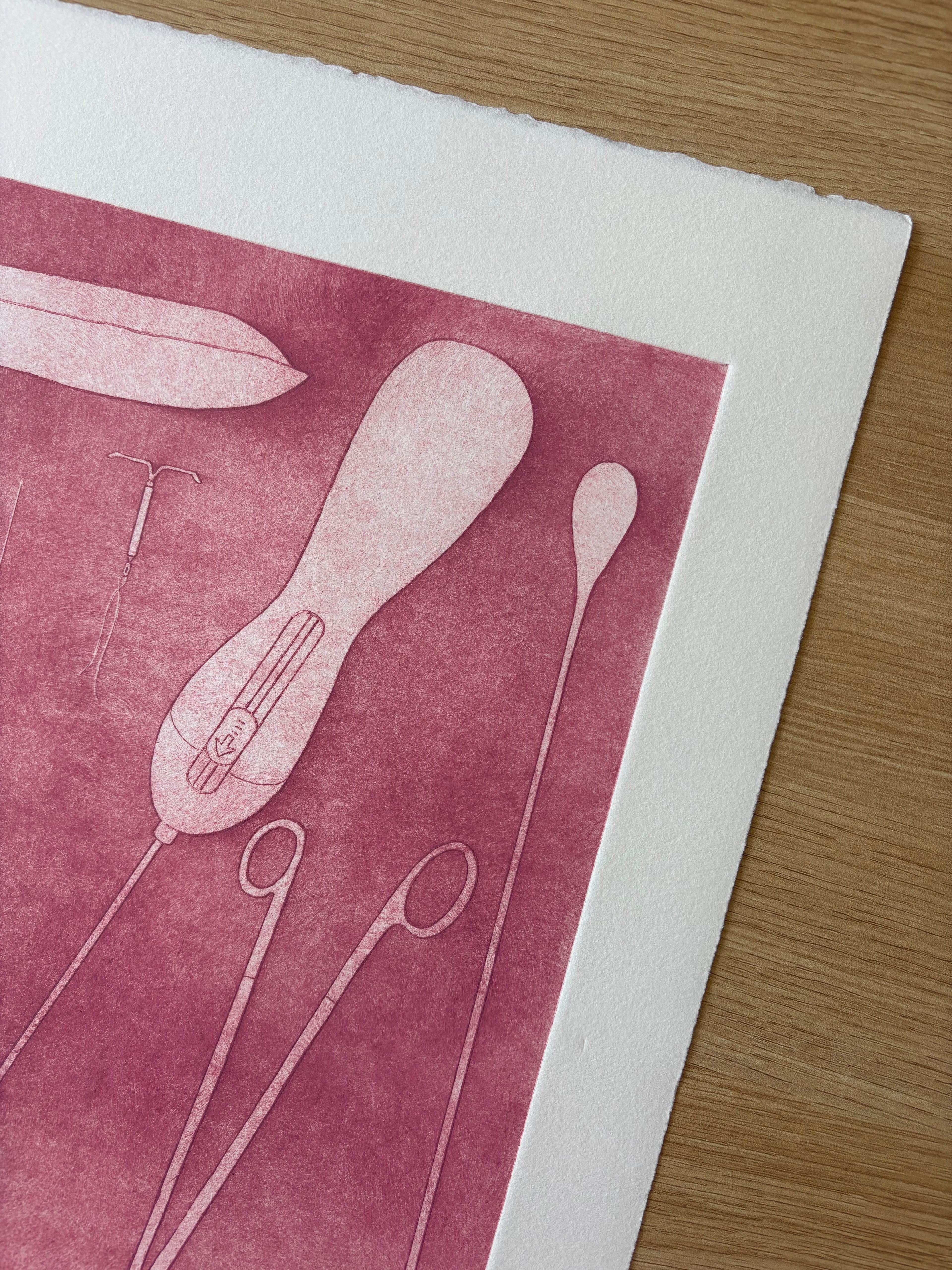 Just Take Ibuprofen — Etching | Muted Pink