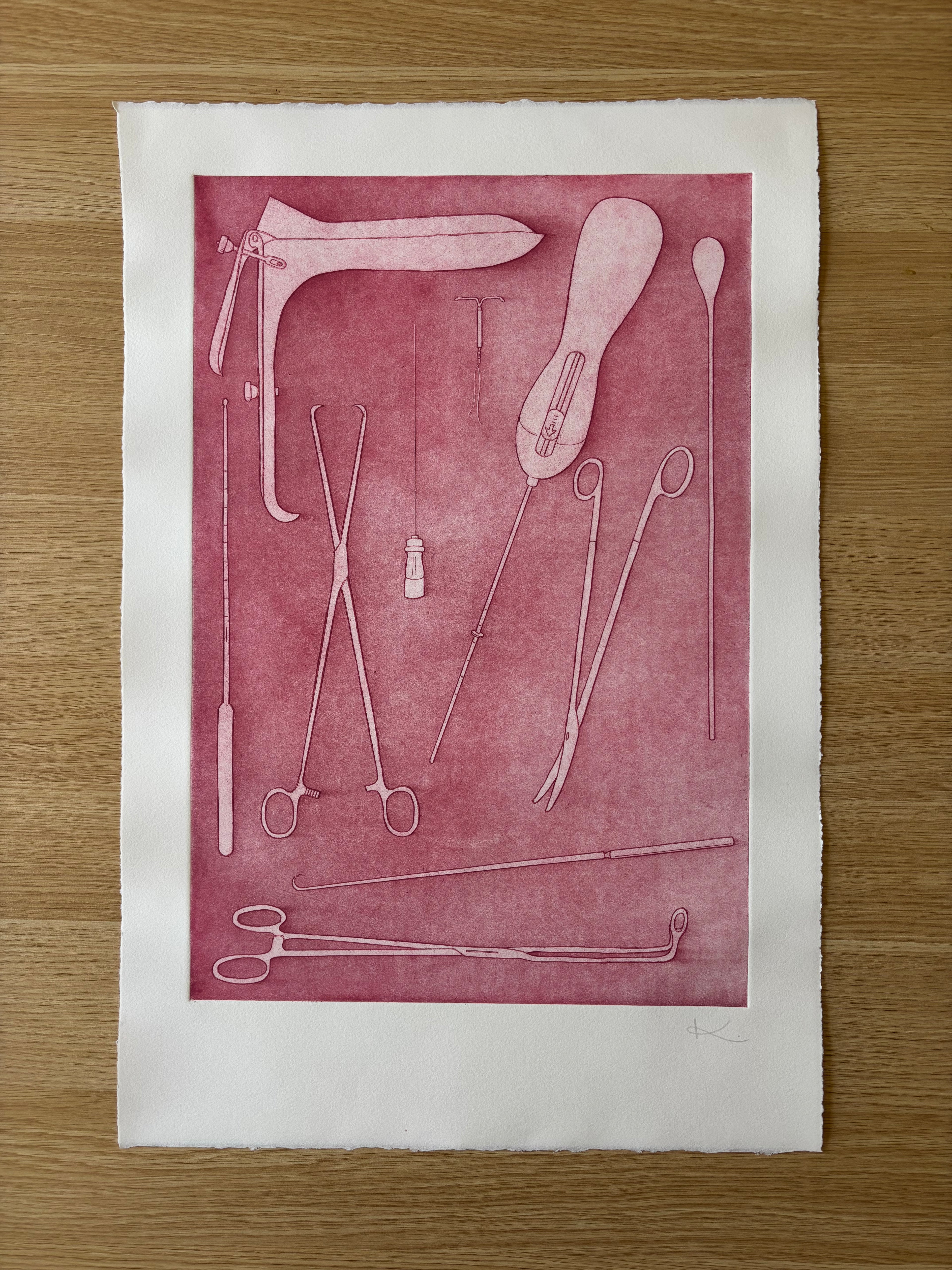 Just Take Ibuprofen — Etching | Muted Pink