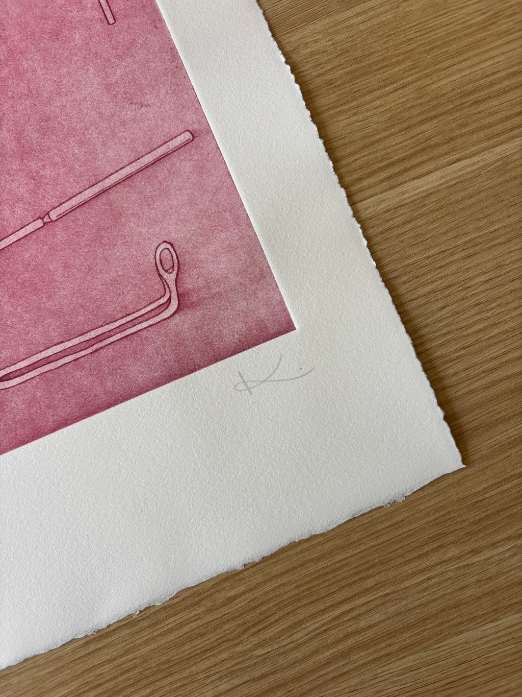 Just Take Ibuprofen — Etching | Muted Pink