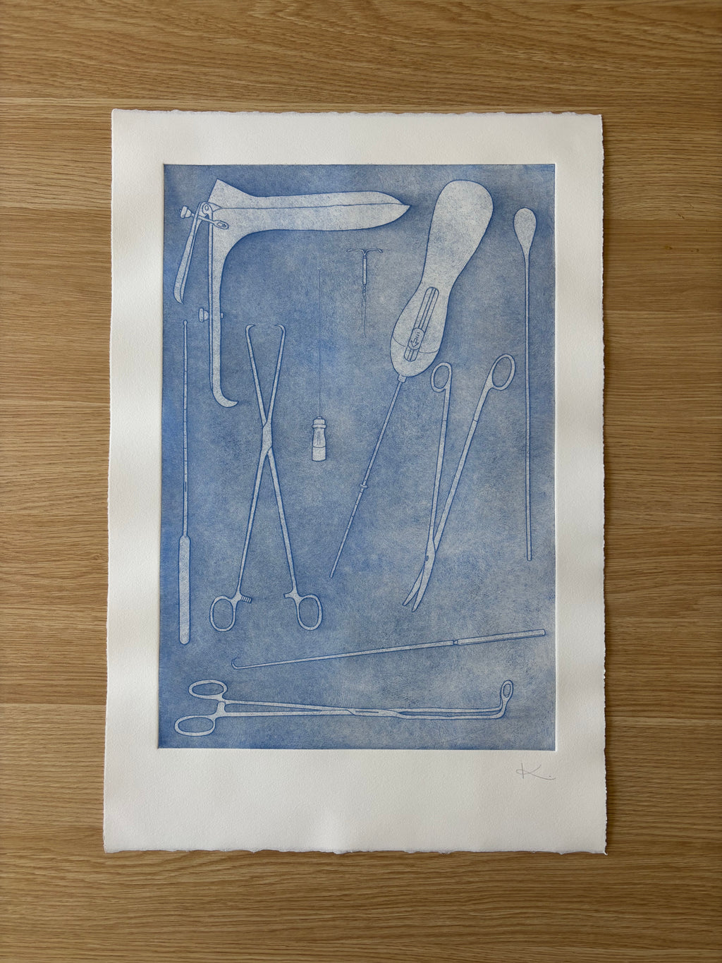 Just Take Ibuprofen — Etching | Blue
