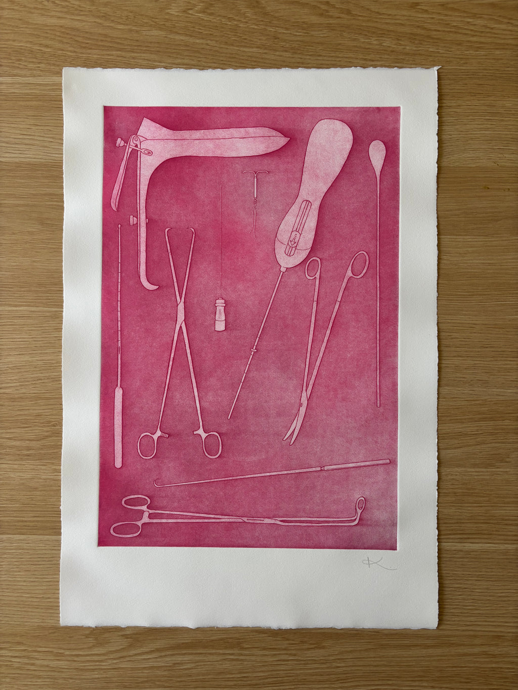 Just Take Ibuprofen — Etching | Hot Pink