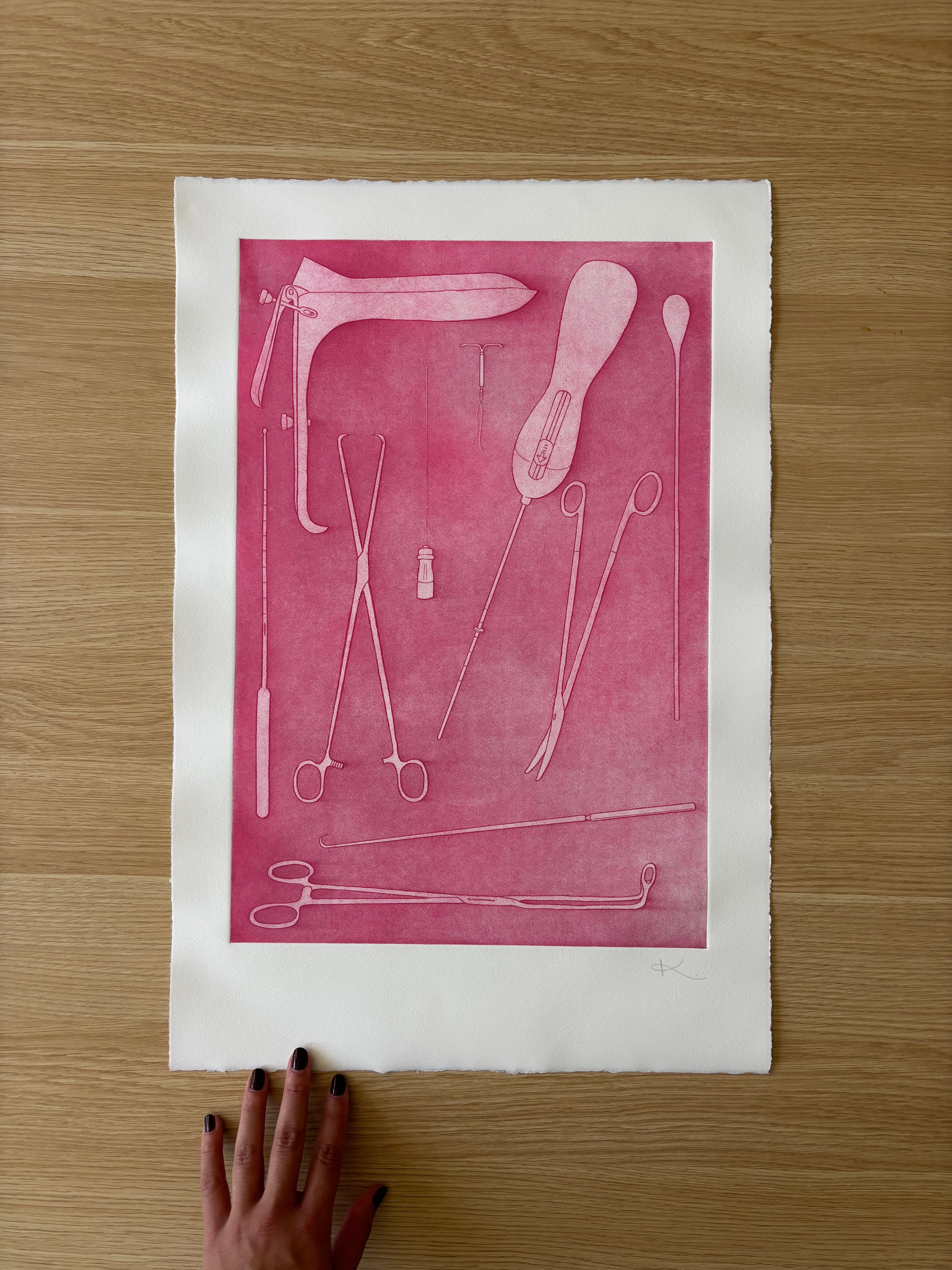Just Take Ibuprofen — Etching | Hot Pink