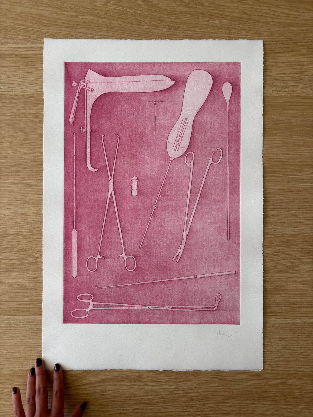 Just Take Ibuprofen — Etching | Light Pink