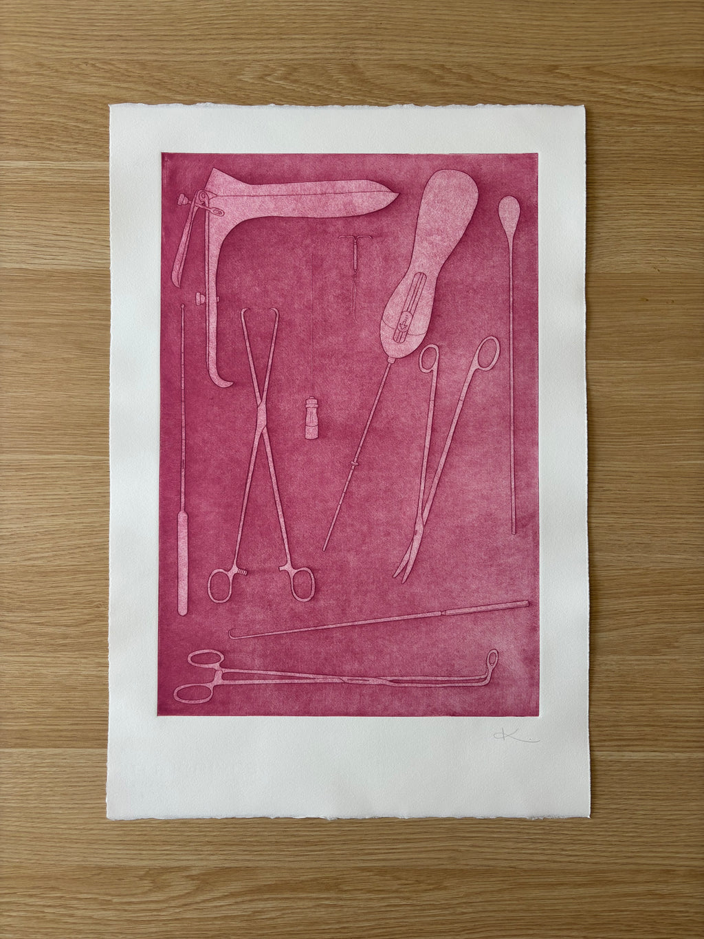 Just Take Ibuprofen — Etching | Pink