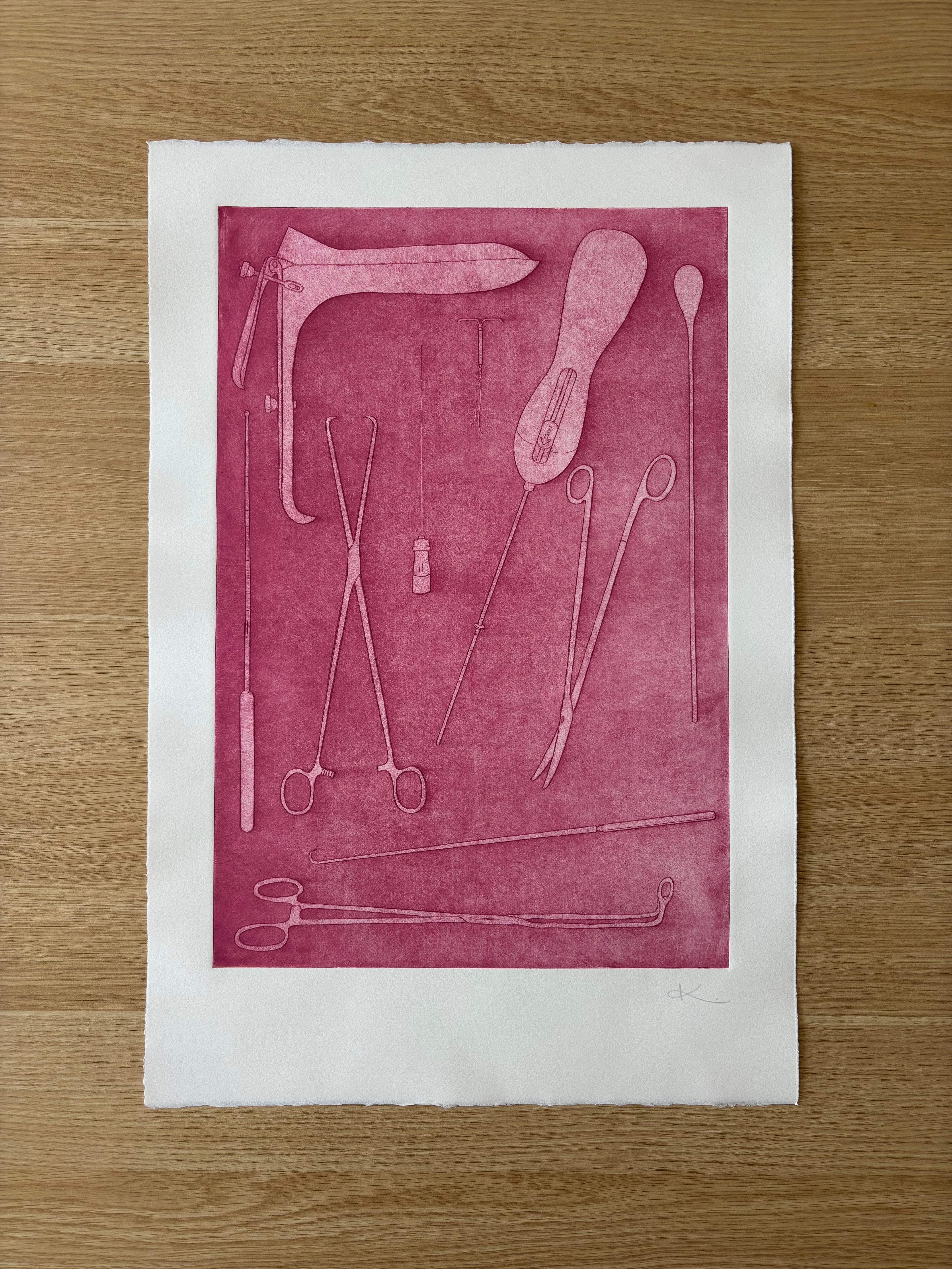 Just Take Ibuprofen — Etching | Pink