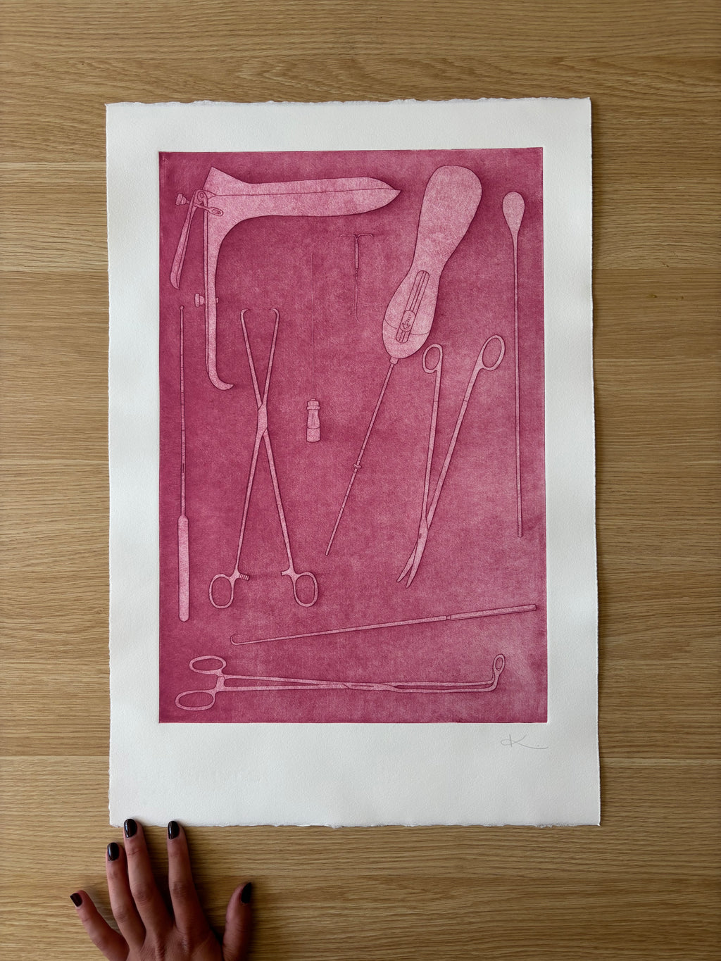 Just Take Ibuprofen — Etching | Pink