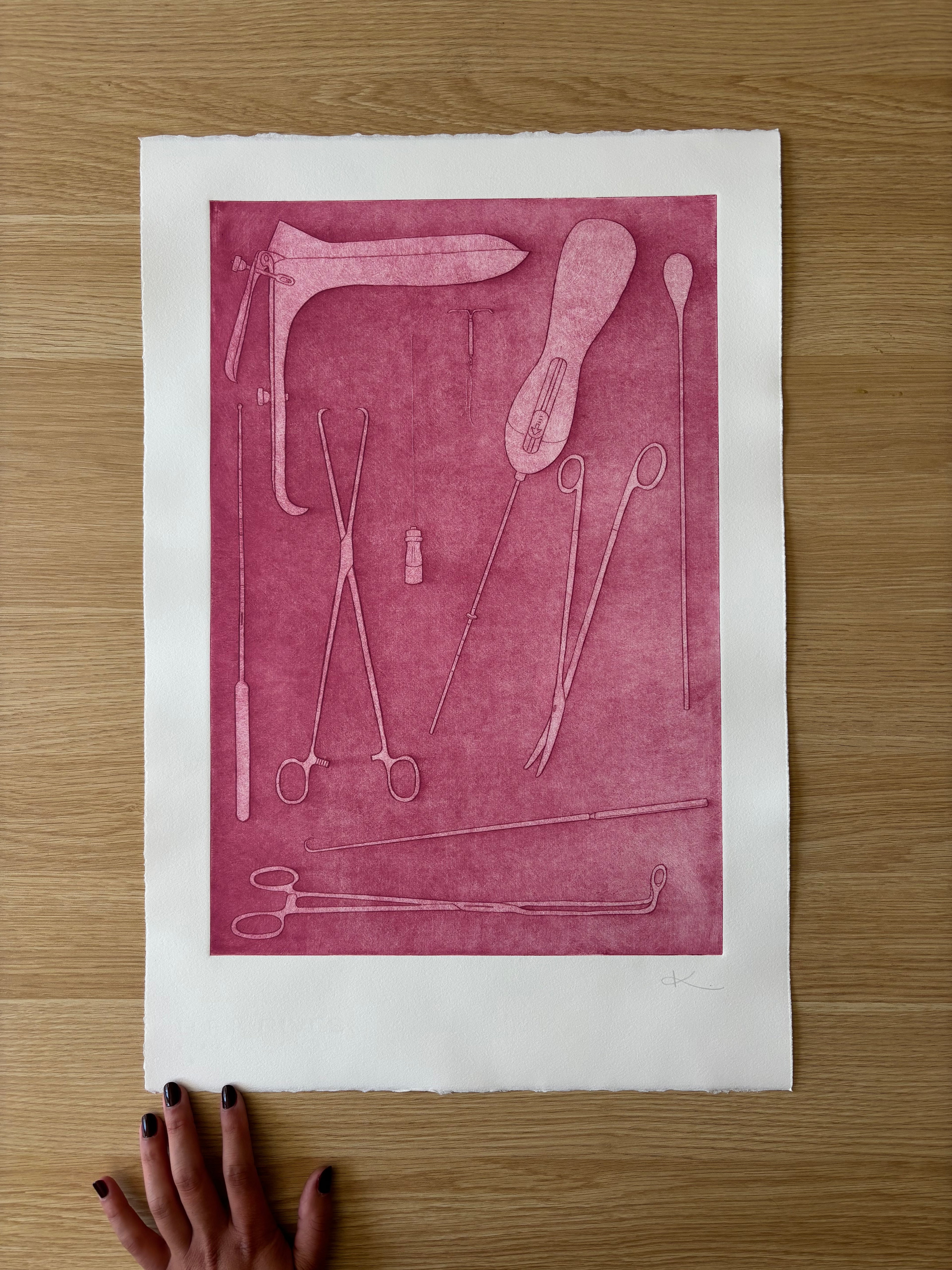 Just Take Ibuprofen — Etching | Pink