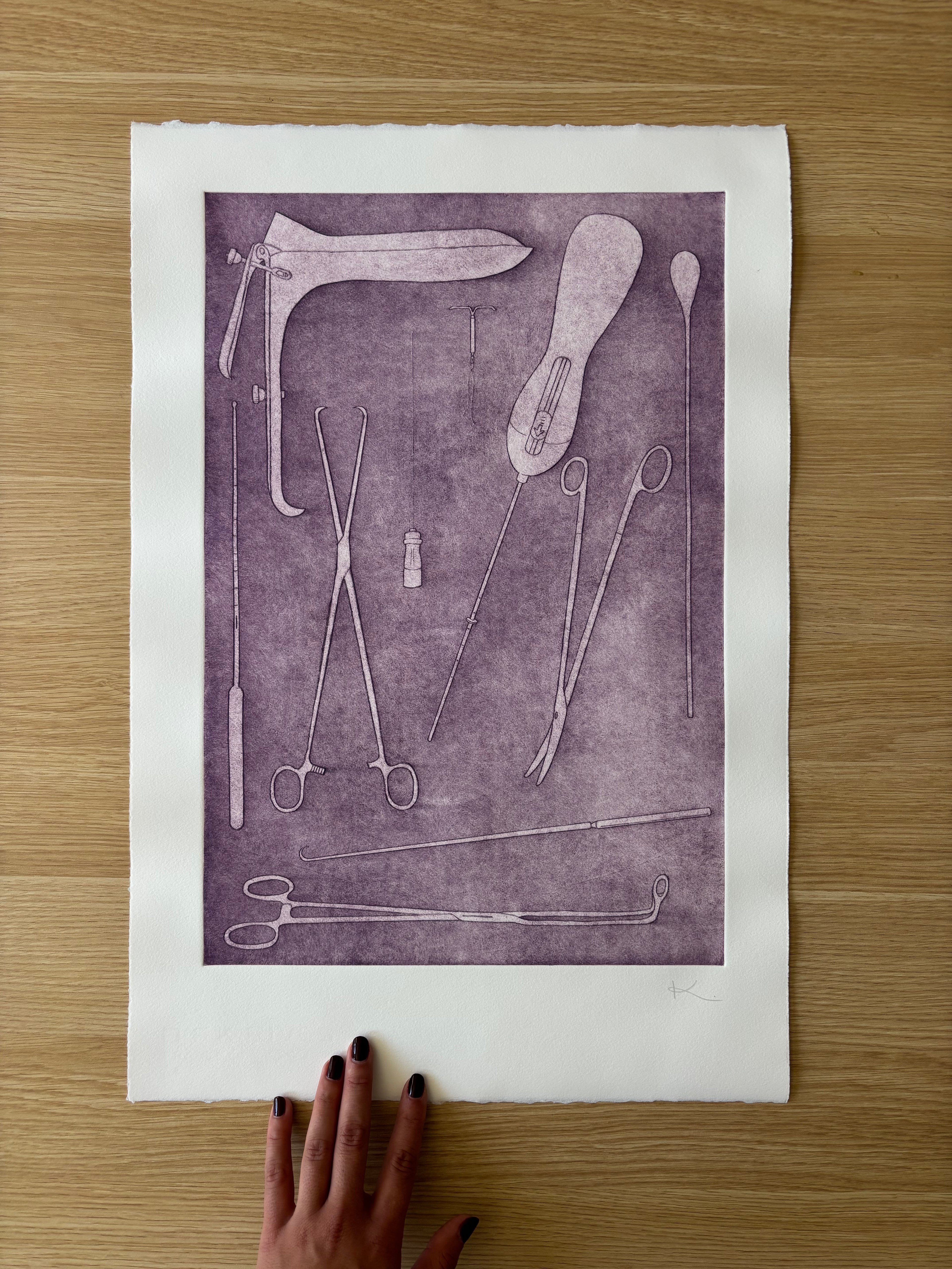 Just Take Ibuprofen — Etching | Plum